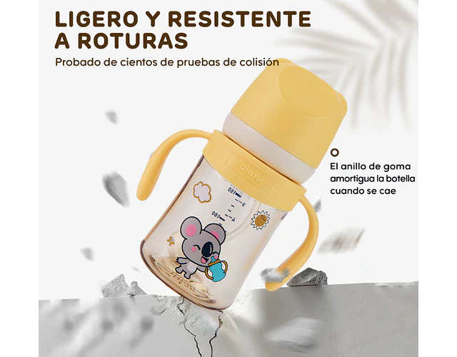 Mamadera Aiwibi Antigases para bebés 180 ml