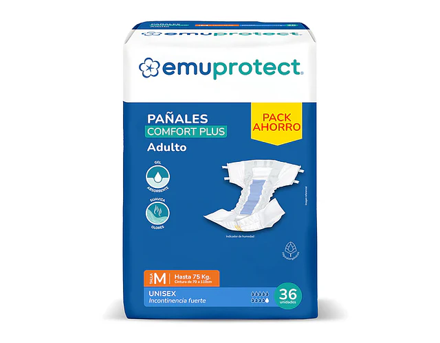 Emuprotect Comfort Plus M 36 Pañales