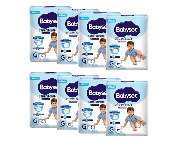 Babysec Ultra Absorb G 96 Pañales