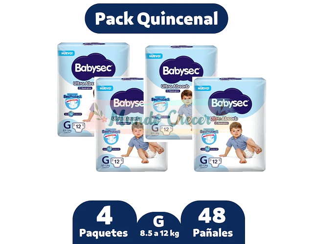Babysec Ultra Absorb G 48 Pañales