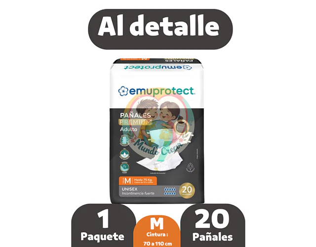 Pañal para adultos EmuPROTECT M 20 unidades