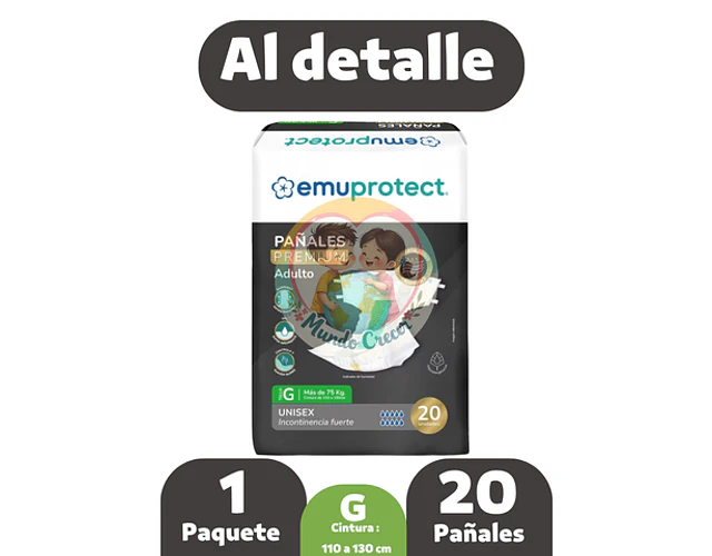 Pañal para adultos EmuProtect G 20 unidades