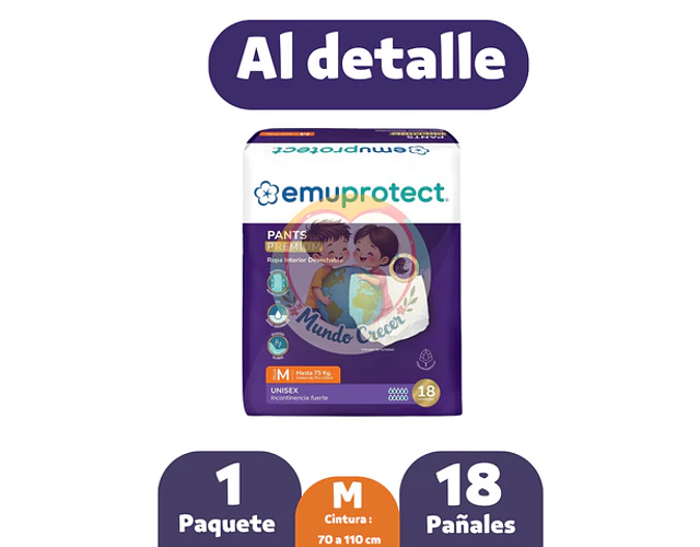 EmuProtect Pants M 18 Pañales