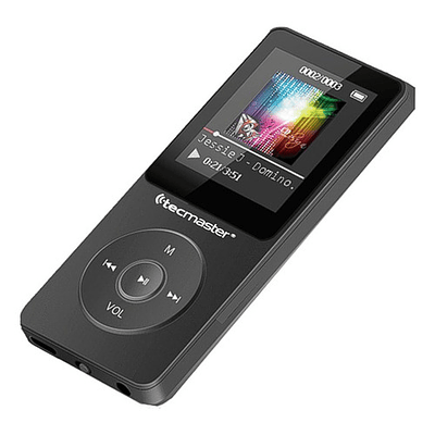 Reproductor Mp3 Bluetooth 16gb Tecmaster Tm-300523 Color Negro
