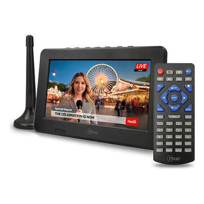 Televisor Color Digital Portatil 7 Pulgadas Mlab Recargable