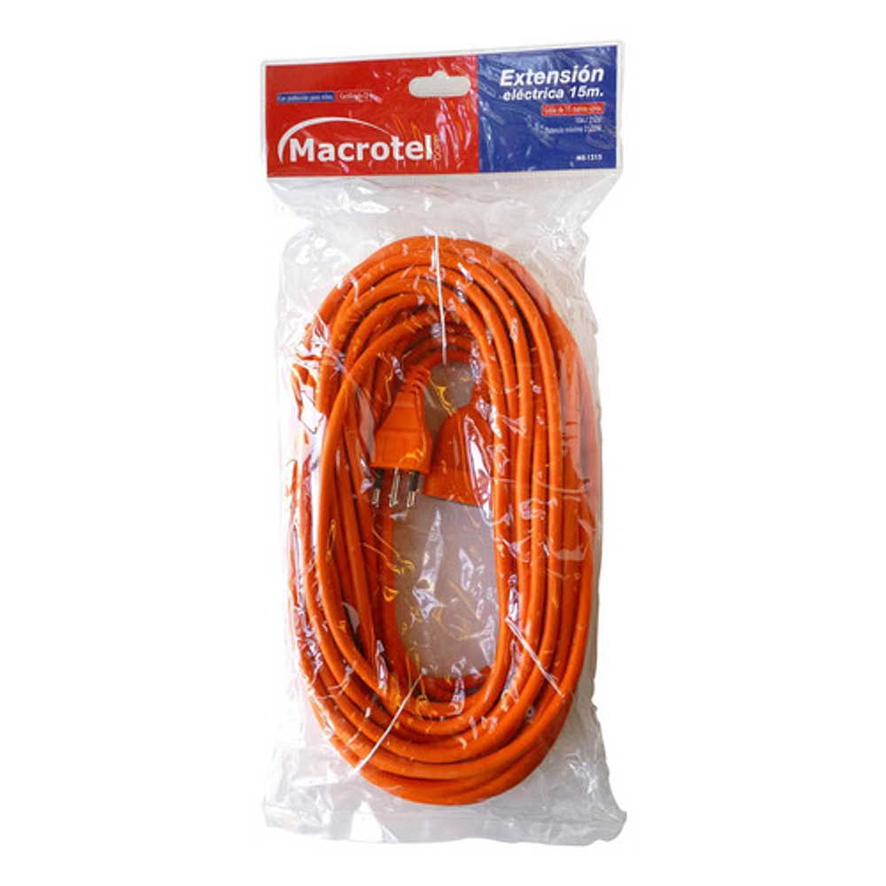 Extensión Eléctrica Macrotel 15 Metros 2500w