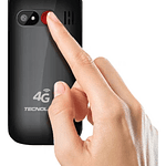 Teléfono Senior Tecnolab 4g Adulto Mayor Almeja Negrotl456bk