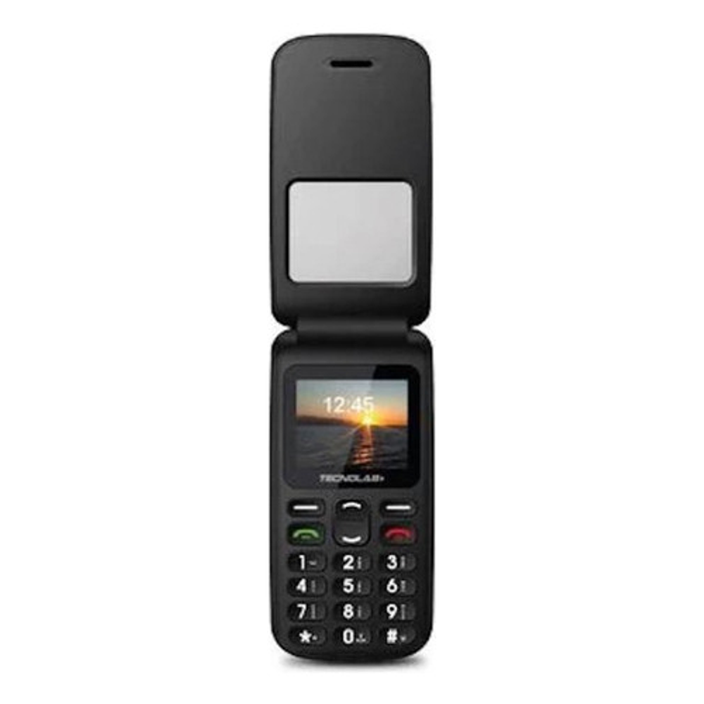 Teléfono Senior Tecnolab 4g Adulto Mayor Almeja Negrotl456bk