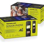 Teléfono Senior Tecnolab 4g Adulto Mayor Almej Azul Tl456bl