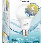 Ampolleta Led A60 Con Sensor De Luz 7w