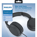 Audifono Philips Over Ear Alambrico Manos Libres Tah4105 Neg