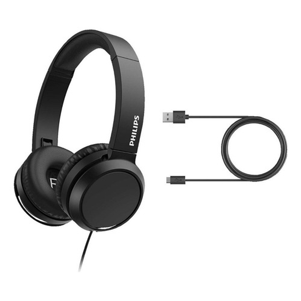Audifono Philips Over Ear Alambrico Manos Libres Tah4105 Neg
