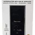 Reproductor Mp3 Bluetooth 16gb Tecmaster Tm-300523