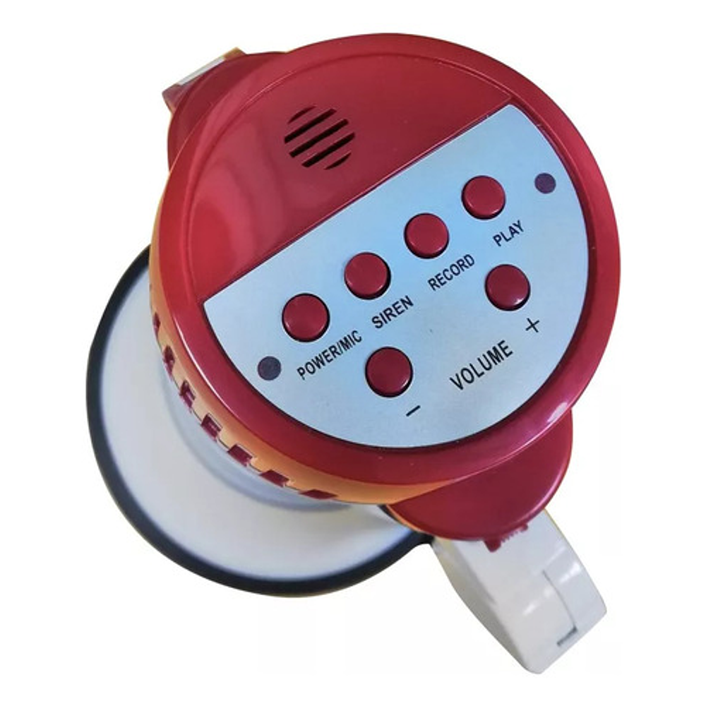 Megáfono Mlab 15w Sirena Graba Voz Recargable 250m - 6440