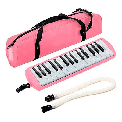 Melódica 37 Notas Fussen + Estuche + Boquilla Color Rosa