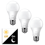 Pack 3 Ampolletas Sensor Crepuscular Dia/noche 9w E27