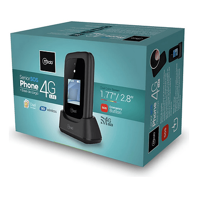 Teléfono Senior Shell Sos 4g Lte Mlab 2.8 Base Cargador 9338
