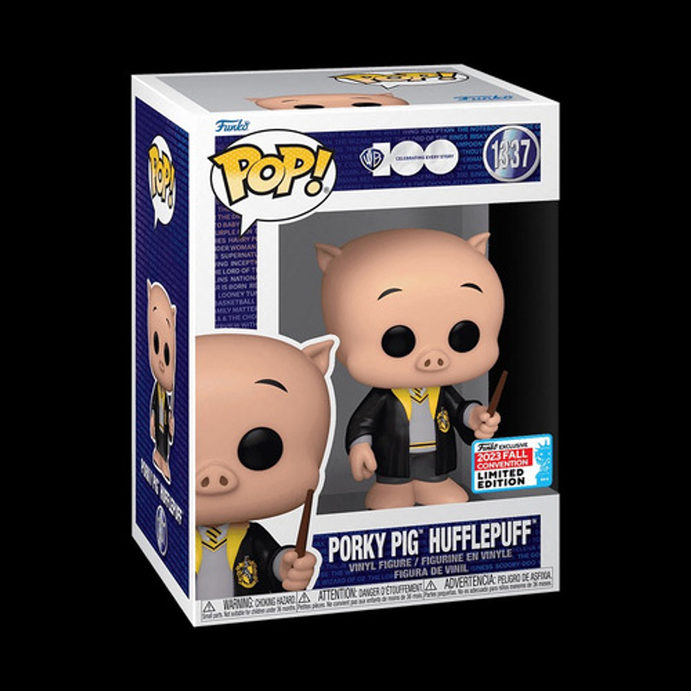 Funko Pop Porky Pig Hufflepuff #1337 Nycc 2023 Fall Conventi