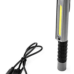 Linterna Work Recargable/pilas Nebo Lil Larry 500 Lum Flex Blanco Gris