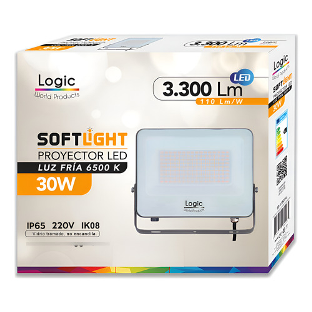 Foco Proyector Led Softlight 30w 6500k 3300 Lum Logic
