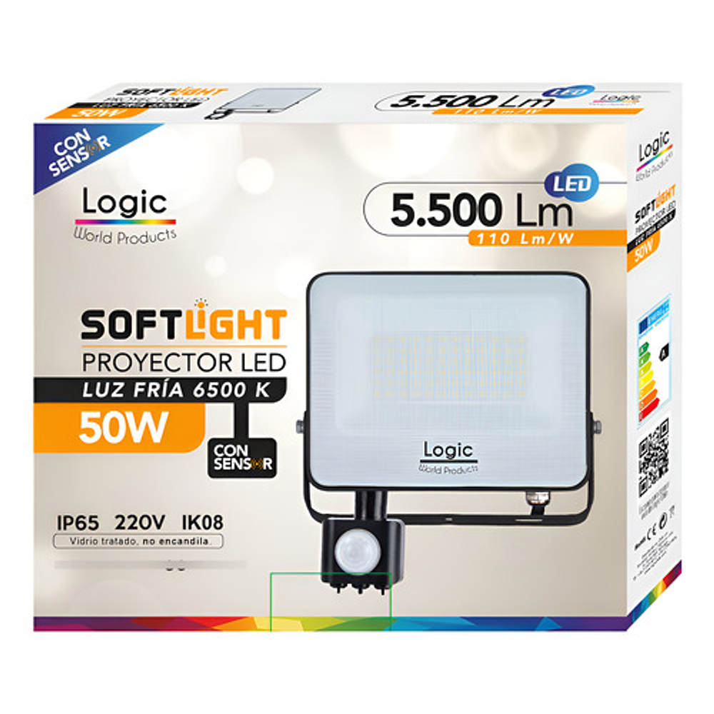 Foco Proyector Led Softlight 50w 6500k 5.500 Lum Logic