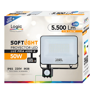 Foco Proyector Led Softlight 50w 6500k 5.500 Lum Logic