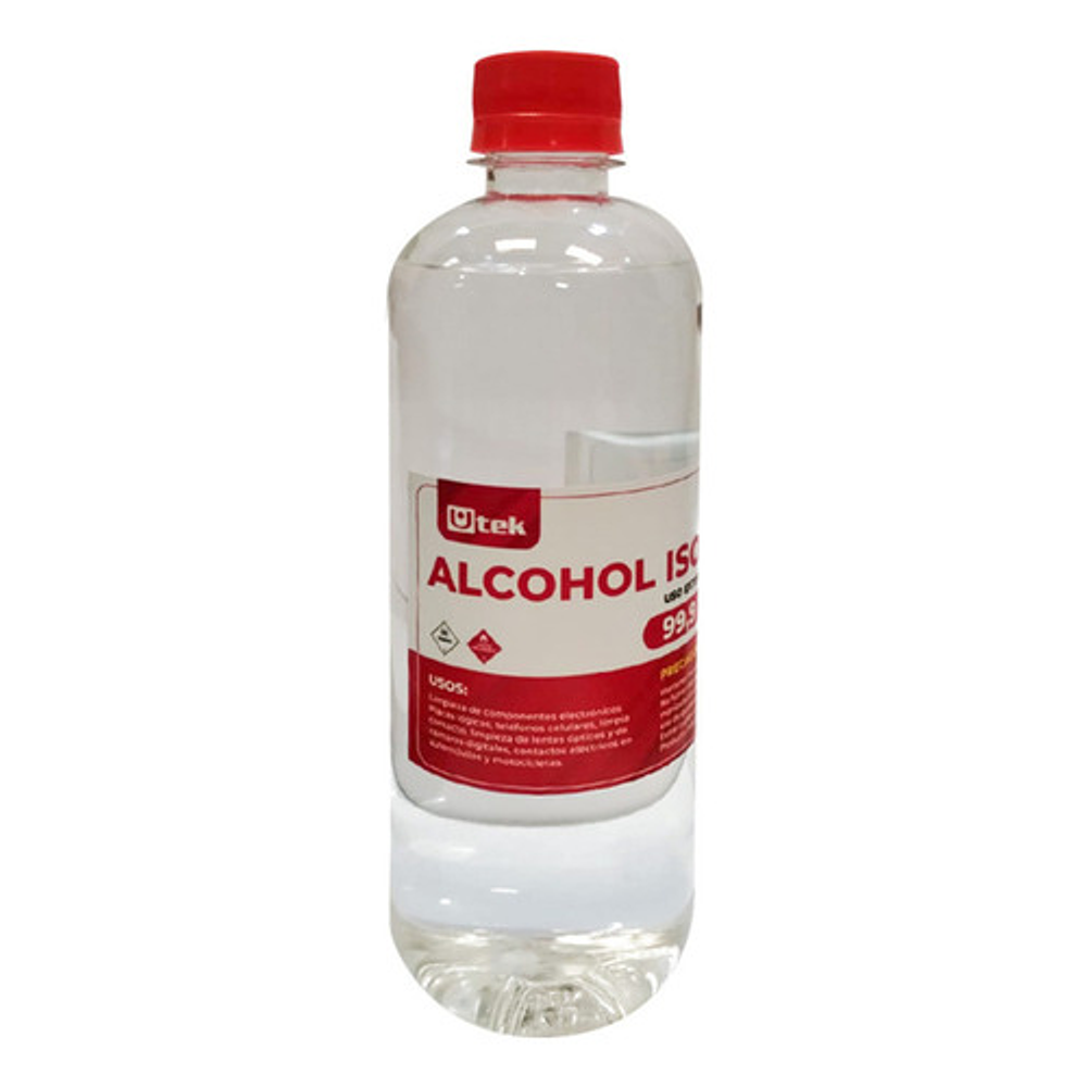 Alcohol Isopropílico 500cc Utek 99.9% Pureza