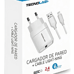 Tecnolab Cargador De Pared Compatible iPhone Tl459 Color Blanco