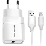 Tecnolab Cargador De Pared Compatible iPhone Tl459 Color Blanco