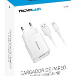 Tecnolab Cargador De Pared Compatible iPhone Tl459 Color Blanco