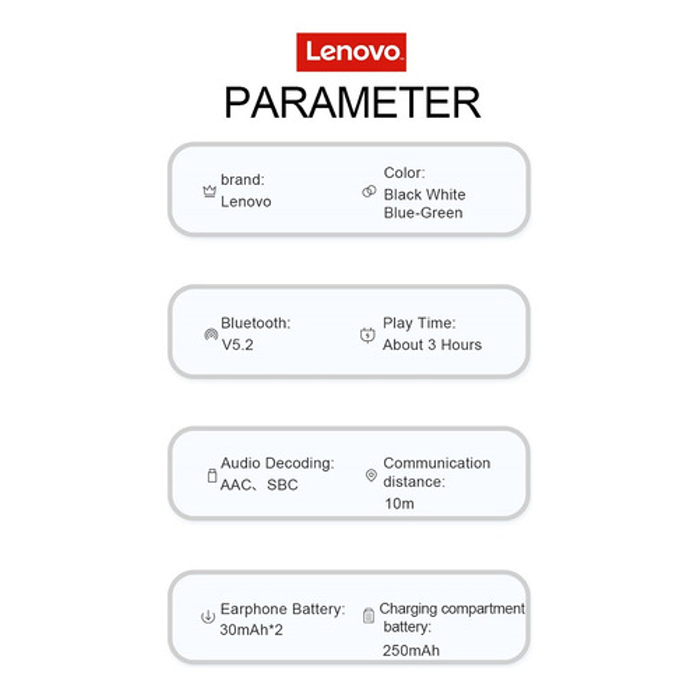 Auriculares Bluetooth Lenovo Thinkplus Xt93 - Color Verde
