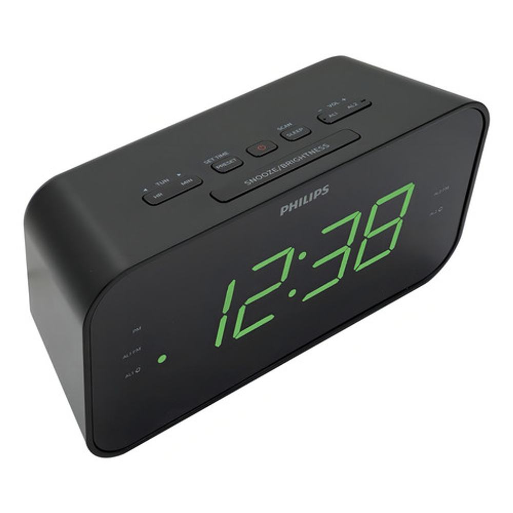 Radio Reloj Despertador Philips Tar3306 Color Negro