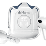 Auriculares In-ear Gamer Inalámbricos Lenovo Thinkplus Xt65 Blanco Con Luz Led