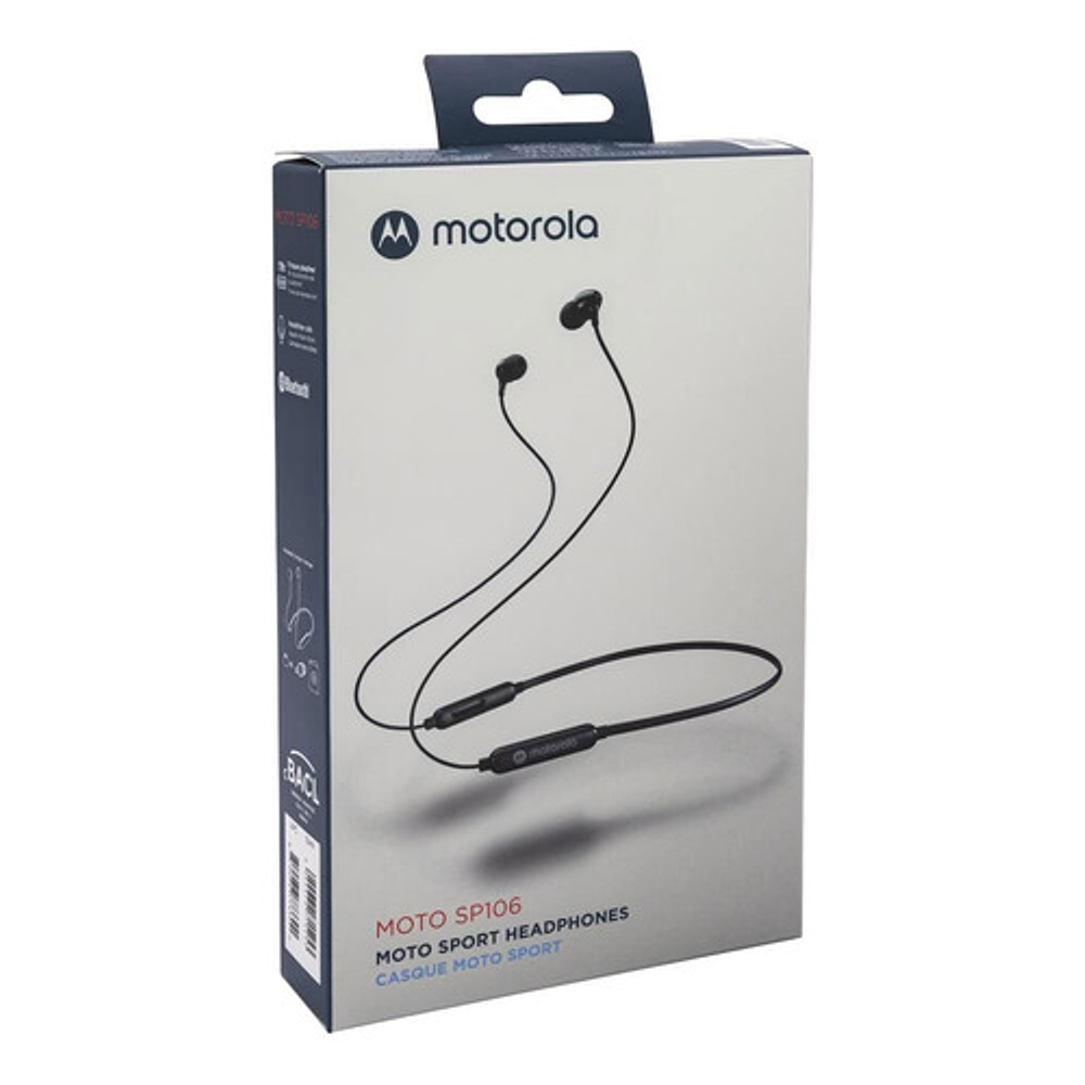 Audifonos Motorola Sport Sp106 Bluetooth Color Negro