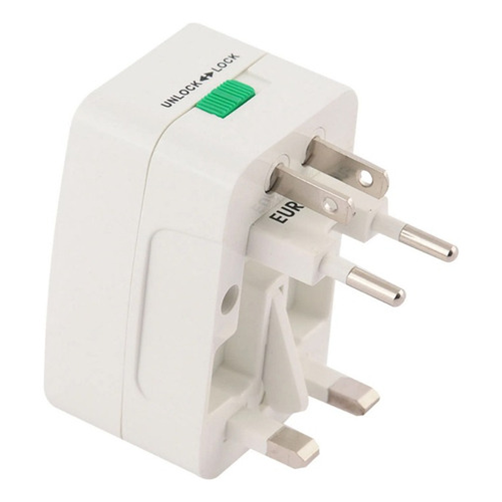 Adaptador Universal De Viaje Blanco