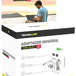 Adaptador Universal De Viaje Blanco