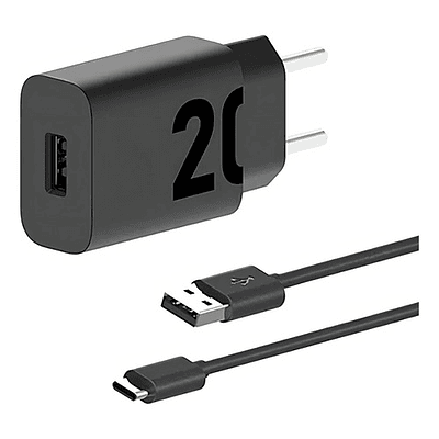 Cargador Motorola Turbo Power 20w Cable Usb A 1m Negro