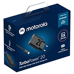Cargador Motorola Turbo Power 20w Cable Usb A 1m Negro