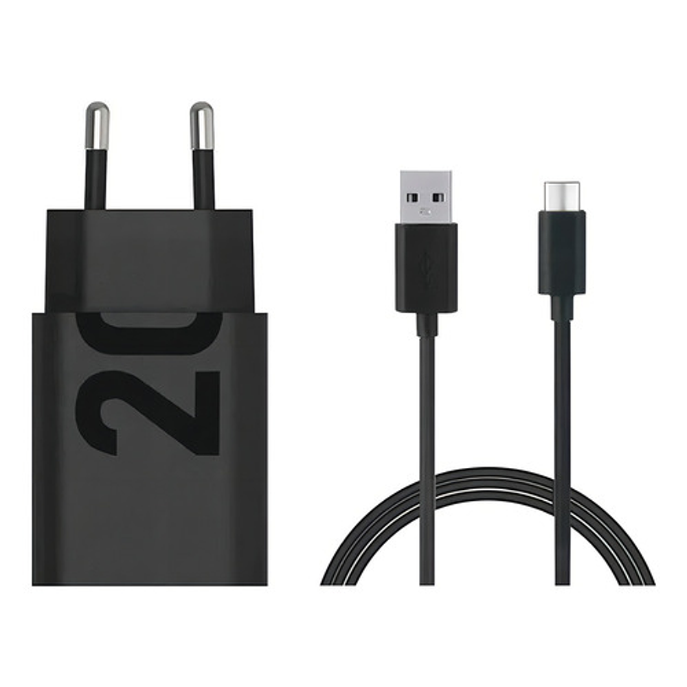 Cargador Motorola Turbo Power 20w Cable Usb A 1m Negro