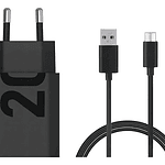 Cargador Motorola Turbo Power 20w Cable Usb A 1m Negro