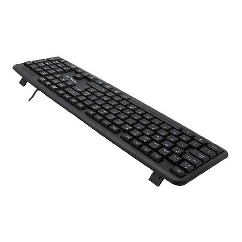 Teclado Usb Philco Estandar Español / Tecnocenter Color Del Teclado Negro
