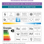 Ampolleta Led Macrotel Lb-a60ms3 Bulbo Color Blanco Frío 7w 6500k 560lm