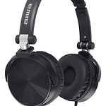 Aiwa Aw-x107 Audífonos Plegable Micrófono Cable Negro