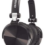 Aiwa Aw-x107 Audífonos Plegable Micrófono Cable Negro