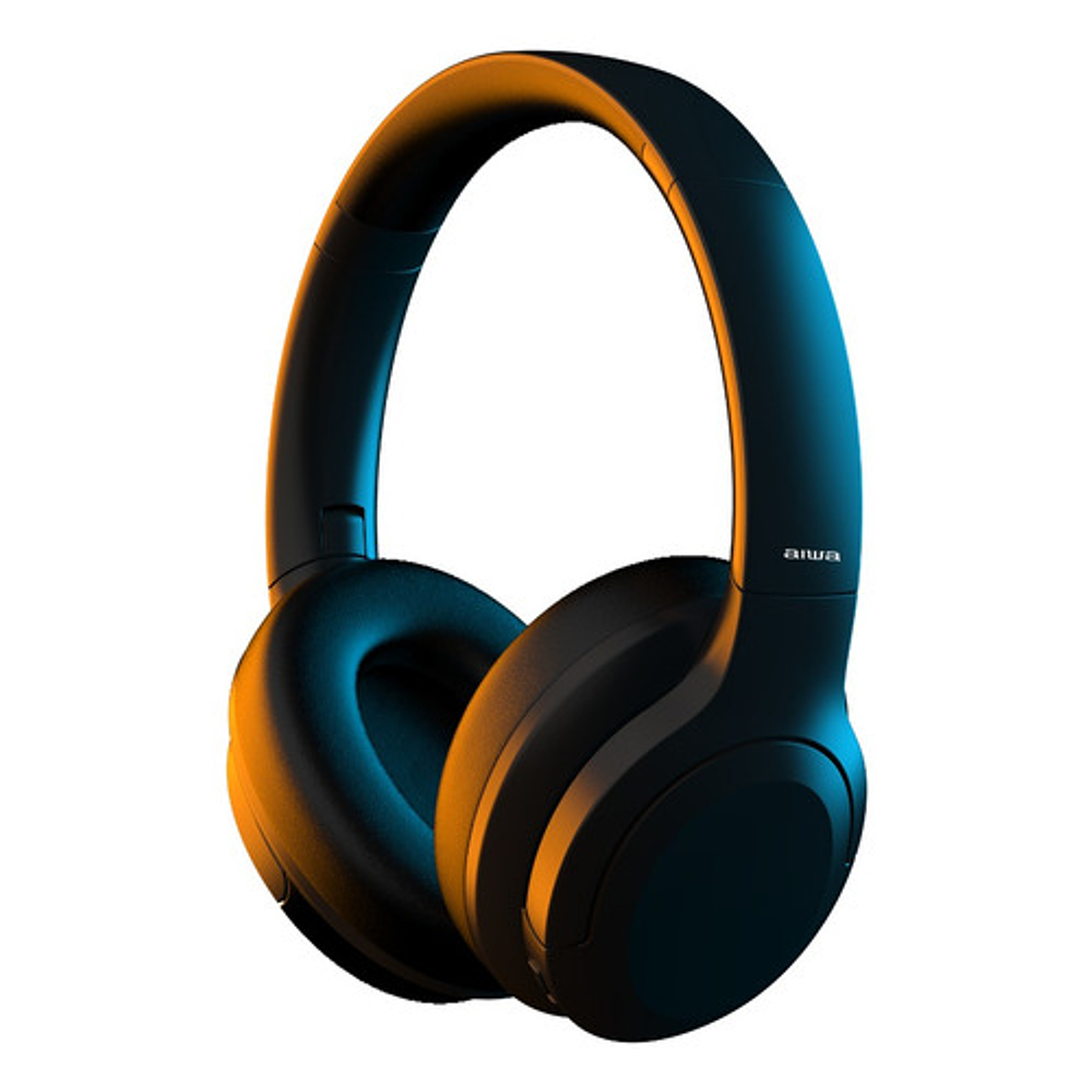 Audifono Over Ear Aiwa Con Cancelacion De Ruido Aw-45nc Color Negro