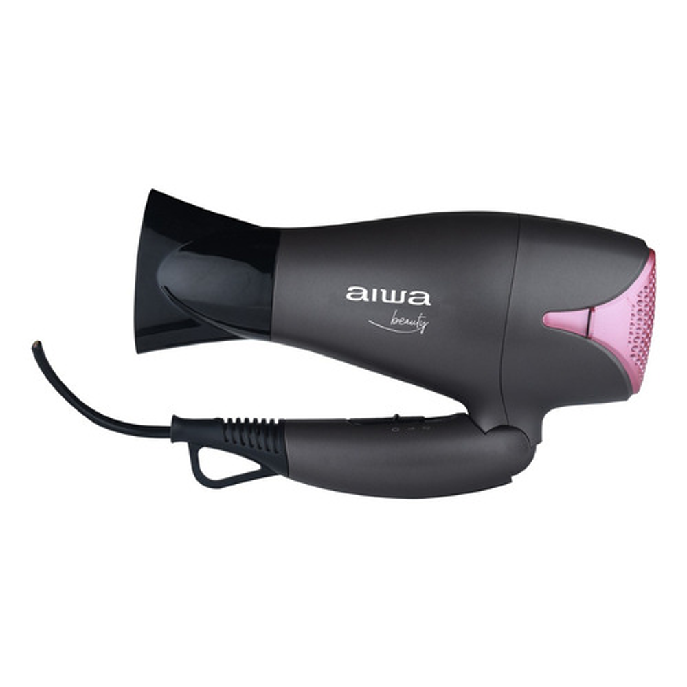 Secador De Pelo Aiwa Plegable Y Transportable Aw-thd1839 Color Negro