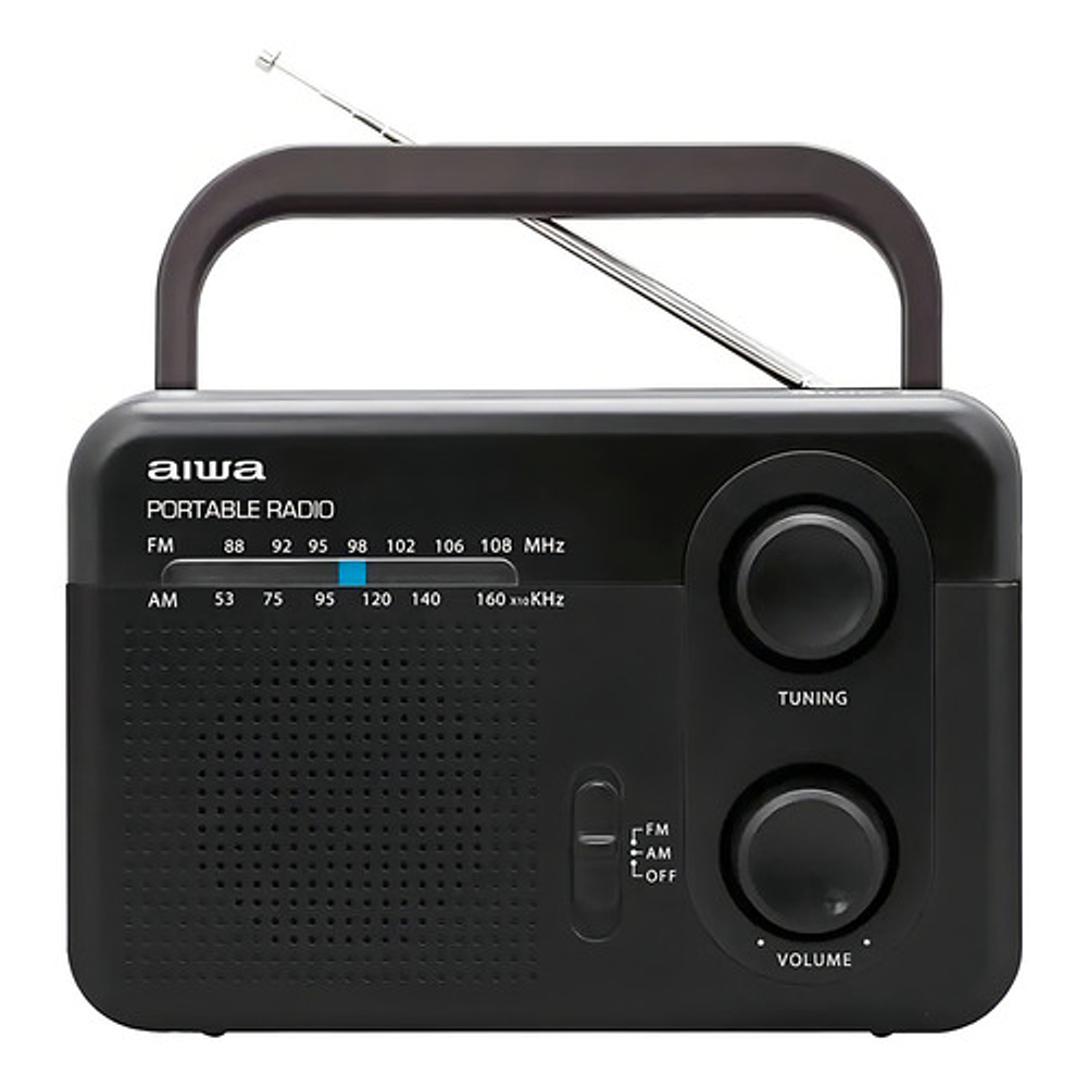 Radio Fm Aiwa Awfml4 Awfml4 Analógico Portátil Color Negro