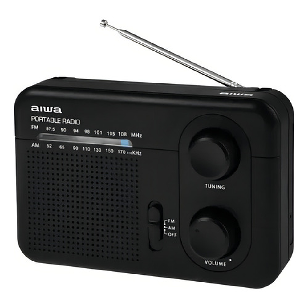 Radio Fm Aiwa Awfml4 Awfml4 Analógico Portátil Color Negro