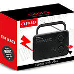 Radio Fm Aiwa Awfml4 Awfml4 Analógico Portátil Color Negro