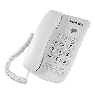 Teléfono Sobremesa Blanco Y Negro - Negro